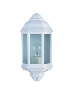 Searchlight® I Външен аплик Maine - бял метал и прозрачно стъкло I 1 x E27 - 280WH - Цена | LEDs4economy