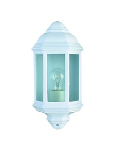Searchlight® I Външен аплик Maine - бял метал и прозрачно стъкло I 1 x E27 - 280WH - Цена | LEDs4economy 2