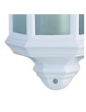 Searchlight® I Външен аплик Maine - бял метал и прозрачно стъкло I 1 x E27 - 280WH - 3