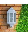 Searchlight® I Външен аплик Maine - бял метал и прозрачно стъкло I 1 x E27 - 280WH - 5