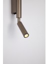 Searchlight® I LED Аплик Architect с рамо за четене, лате метал I x LED - 28127LT - 3