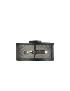 Searchlight® I Fishnet плафон - матово черен метален абажур с мрежест дизайн I 3 x E27 - 2843-3BK - Цена | LEDs4economy