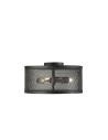 Searchlight® I Fishnet плафон - матово черен метален абажур с мрежест дизайн I 3 x E27 - 2843-3BK