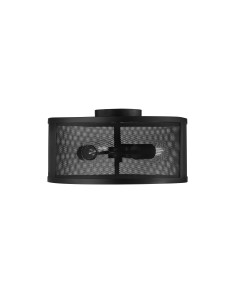 Searchlight® I Fishnet плафон - матово черен метален абажур с мрежест дизайн I 3 x E27 - 2843-3BK - Цена | LEDs4economy 2