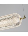 Searchlight® I Capsule LED Пендел, сатениран месинг, метал и акрил I 1 x LED - 28800SB - 3