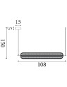 Searchlight® I Capsule LED Пендел, сатениран месинг, метал и акрил I 1 x LED - 28800SB - 4