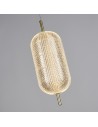 Searchlight® I Capsule LED Пендел, сатениран месинг и акрилен абажур I 1 x LED - 28803SB - 3