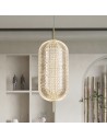 Searchlight® I Capsule LED Пендел, сатениран месинг и акрилен абажур I 1 x LED - 28803SB - 5