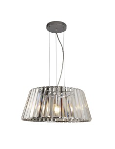 Searchlight® I Полилей Tiara - хромиран метал и прозрачно стъкло I 5 x E14 - 2895-5CC - Цена | LEDs4economy