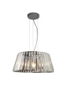 Searchlight® I Полилей Tiara - хромиран метал и прозрачно стъкло I 5 x E14 - 2895-5CC