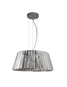 Searchlight® I Полилей Tiara - хромиран метал и прозрачно стъкло I 5 x E14 - 2895-5CC - Цена | LEDs4economy 2