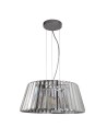Searchlight® I Полилей Tiara - хромиран метал и прозрачно стъкло I 5 x E14 - 2895-5CC - 2