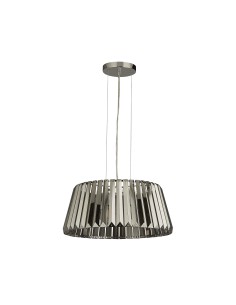 Searchlight® I Полилей Tiara - хромиран метал и опушено стъкло I 5 x E14 - 2895-5SM - Цена | LEDs4economy 2
