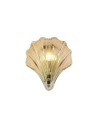 Searchlight® I Аплик Shell, сатениран месинг и кехлибарено стъкло IP44 I 1 x G9 - 28980SB