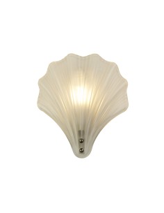 Searchlight® I Аплик Shell, сатенено сребрист метал и матирано стъкло IP44 I 1 x G9 - 28980SS - Цена | LEDs4economy