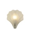 Searchlight® I Аплик Shell, сатенено сребрист метал и матирано стъкло IP44 I 1 x G9 - 28980SS
