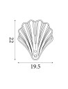 Searchlight® I Аплик Shell, сатенено сребрист метал и матирано стъкло IP44 I 1 x G9 - 28980SS - 4