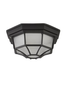 Searchlight® I Външна лампа стенна/Плафон Vermont - черен метал и стъкло I 1 x E27 - 2942BK - Цена | LEDs4economy 2