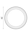 Searchlight® I Saucer LED плафон, бяла и лате метал I 1 x LED - 29612-39WH - 4