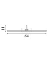Searchlight® I Аплик за картина Barcelona - сатенено сребрист метал I 1 x LED - 2982-81SS - 3