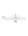 Searchlight® I Аплик за картина Barcelona - античен месинг I 1 x LED - 2984-51AB - 4