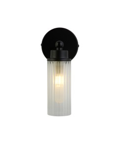 Searchlight® I Аплик Imperial, матово черен метал и прозрачно оребрено стъкло I 1 x G9 - 29981BK - Цена | LEDs4economy