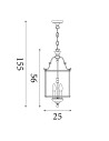 Searchlight® I Пендел Lantern - хромиран метал и прозрачно стъкло I 3 x E14 - 3003-10CC - 4