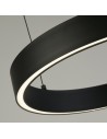Searchlight® I Пендел Layla - черен метал и опал акрил I 1 x LED - 30410BK - 3