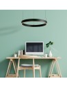 Searchlight® I Пендел Layla - черен метал и опал акрил I 1 x LED - 30411BK - 5