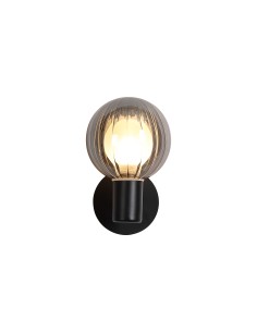 Searchlight® I Аплик Luminsphere, матово черно метално покритие с опушено стъкло I 1 x G9 - 30506BK - Цена | LEDs4economy
