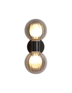 Searchlight® I Аплик Luminsphere, матово черно метално покритие с опушено стъкло I 2 x G9 - 30507BK - Цена | LEDs4economy