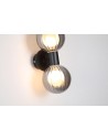 Searchlight® I Аплик Luminsphere, матово черно метално покритие с опушено стъкло I 2 x G9 - 30507BK - 3