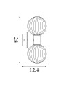 Searchlight® I Аплик Luminsphere, месинг с шампанско, IP44 I 2 x G9 - 30507GO - 4
