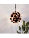 Searchlight® I Пендел Discus - черен метал, черно-златни PC дискове I 4 x E14 - 3074-4BG - 5