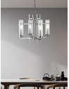 Searchlight® I Пендел Milo - хромиран метал и стъкло I 4 x E14 - 3094-4CC - 5