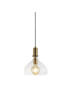 Searchlight® I Пендел Margarita - месинг и прозрачно стъкло I 1 x E27 - 31031-1PB - Цена | LEDs4economy