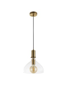 Searchlight® I Пендел Margarita - месинг и прозрачно стъкло I 1 x E27 - 31031-1PB - Цена | LEDs4economy 2