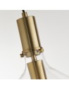 Searchlight® I Пендел Margarita - месинг и прозрачно стъкло I 1 x E27 - 31031-1PB - 3