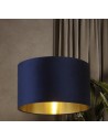 Searchlight® I Абажур Тъмносин със златен вътрешен диаметър 40 см I 1 x Adaptable B22 E14 E27 - 31040AZ - 5