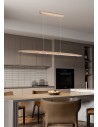 Searchlight® I LED Полилей Kenzie, дърво I 1 x LED - 31501NA - 5