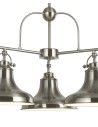 Searchlight® I Пендел Dallas - сатенено сребро I 3 x E27 - 3183-3SS - 3