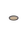 Searchlight® I Luna LED плафон, пясъчно черен метал и златен PC дифузер I x LED - 31908-300GO - 2