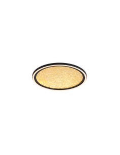 Searchlight® I Luna LED плафон, пясъчно черен метал и златен PC дифузер I x LED - 31908-400GO - Цена | LEDs4economy