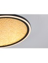 Searchlight® I Luna LED плафон, пясъчно черен метал и златен PC дифузер I x LED - 31908-400GO - 3