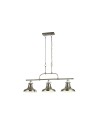 Searchlight® I Пендел Dallas - сатенено сребрист метал I 3 x E27 - 3193-3SS