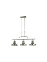 Searchlight® I Пендел Dallas - сатенено сребрист метал I 3 x E27 - 3193-3SS - 2