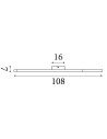 Searchlight® I Bloom плафон - Черен метал и дървесен ефект I 1 x LED - 32103-1BK - 4