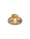 Searchlight® I Celestial плафон, златист метал с кехлибарено стъкло I 1 x E27 - 32156-28GO