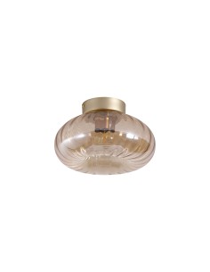 Searchlight® I Celestial плафон, златист метал с кехлибарено стъкло I 1 x E27 - 32156-28GO - Цена | LEDs4economy 2