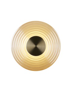 Searchlight® I LED Аплик Cleo, античен месинг с кехлибарено стъкло I 1 x LED - 32210AM - Цена | LEDs4economy